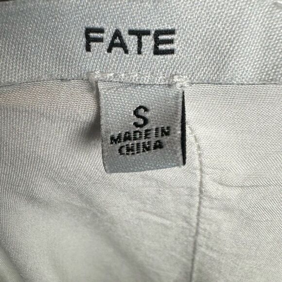 Fate gray and white cloud tie dye rope tie mini swing dress size small - Picture 6 of 7